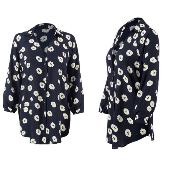 Like New Cabi #5705 Go-To-Button Up Floral Print Blouse Women’s Size: XL - Picture 8 of 16